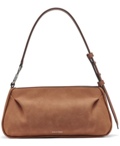 Calvin Klein Tina Suede Shoulder Bag