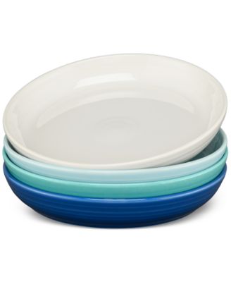 Fiesta Coastal Blues Coupe Dinner Bowls, Set of 4
