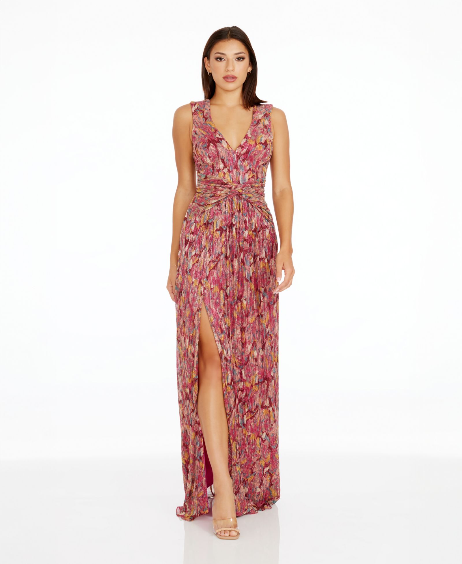 Женское платье Dress the Population Leanna Metallic Fit & Flare
