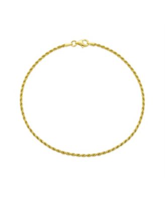 Браслет на ногу Bling Jewelry из позолоченного серебра.925 Sterling Silver