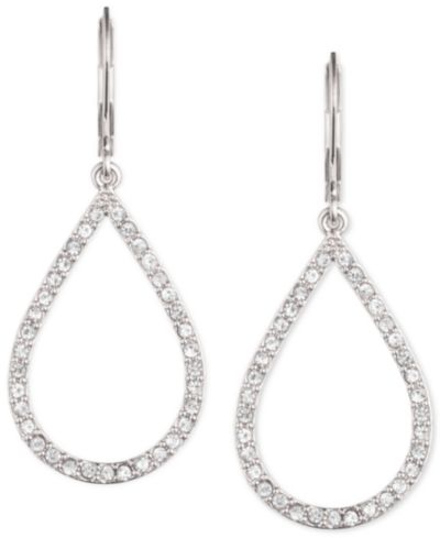 Anne Klein Pavé Crystal Teardrop Earrings