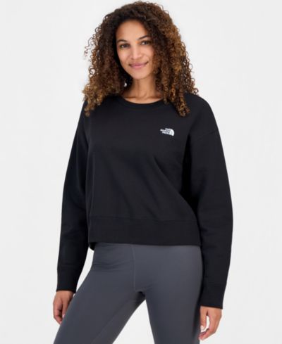 The North Face Women's Evolution Cotton Half Dome Logo Crop Sweatshirt