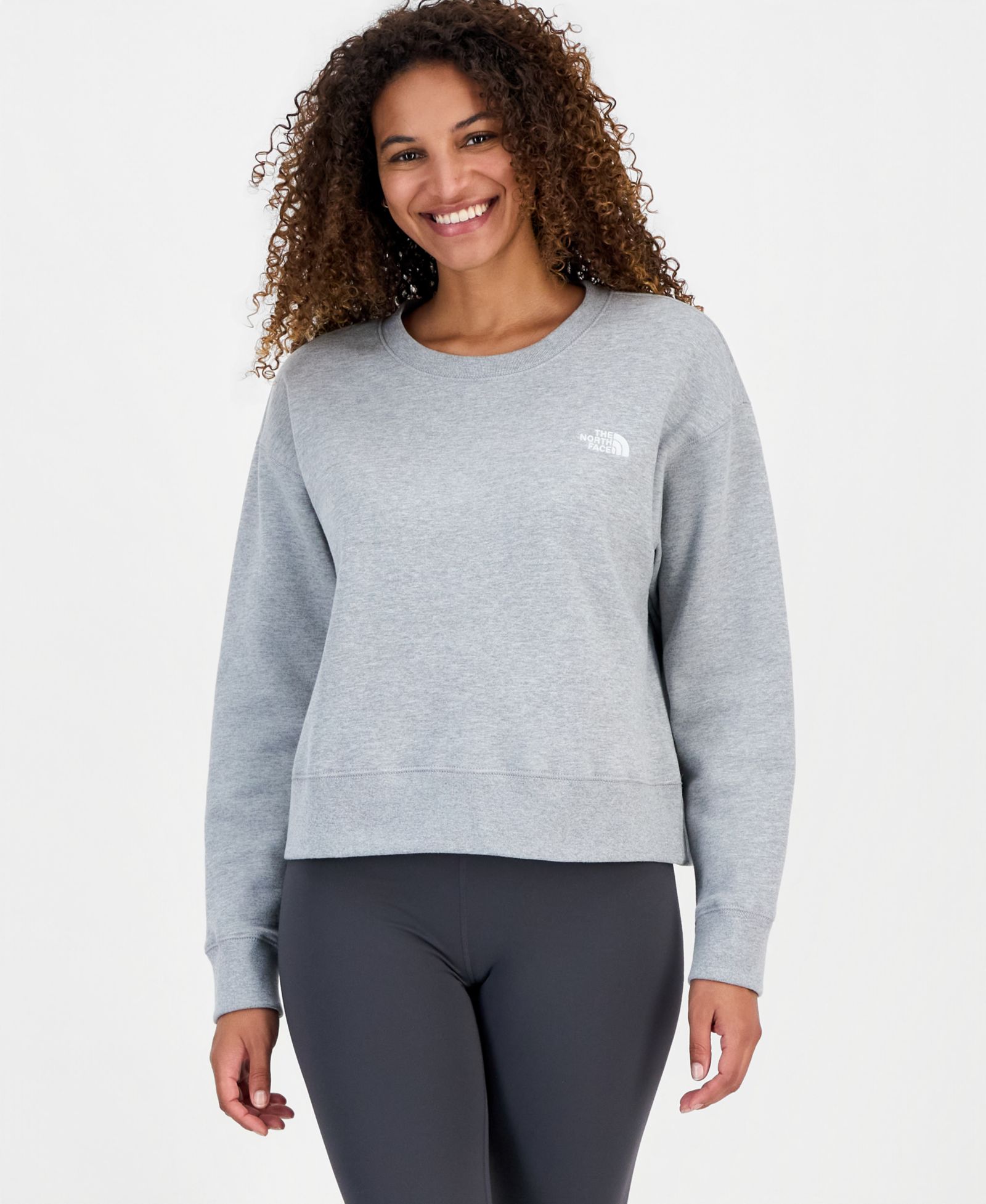 The North Face Women's Evolution Cotton Half Dome Logo Crop Sweatshirt