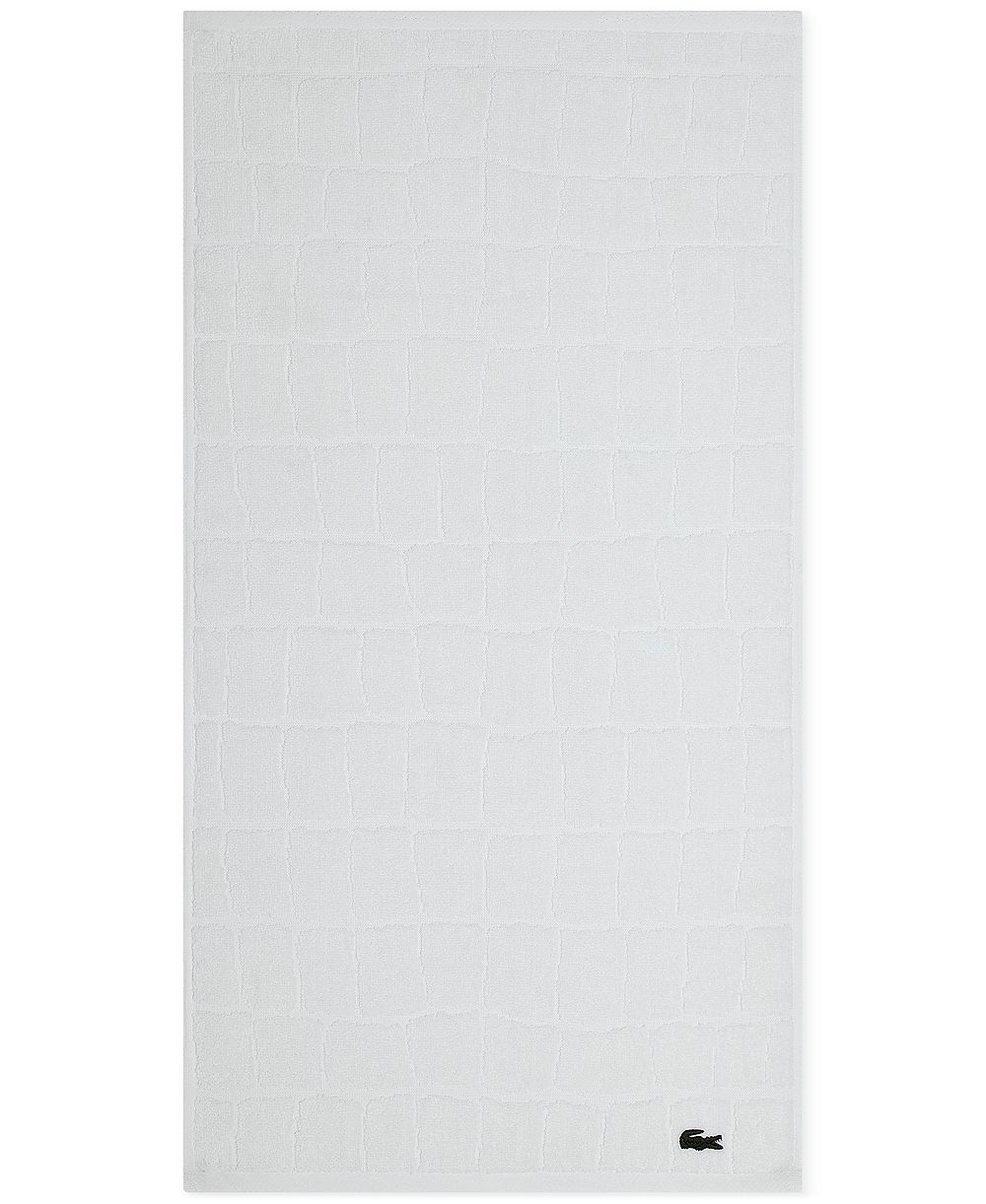 Lacoste Home Heritage Croc Scale Cotton Hand Towel, 16" x 30"