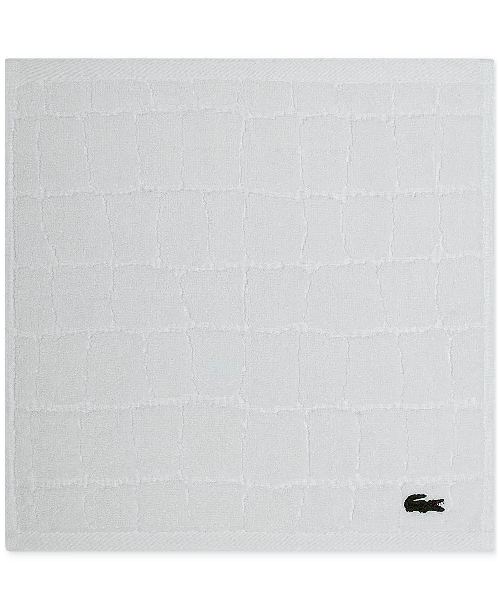 Полотенце для лица Lacoste Home Heritage Croc Scale Cotton, 13" x 13"