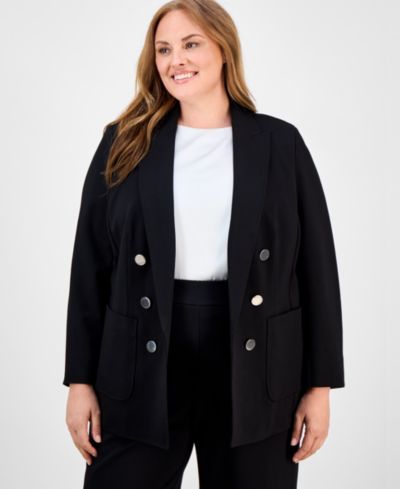 Блейзер Anne Klein Plus Size Faux Double-Breasted