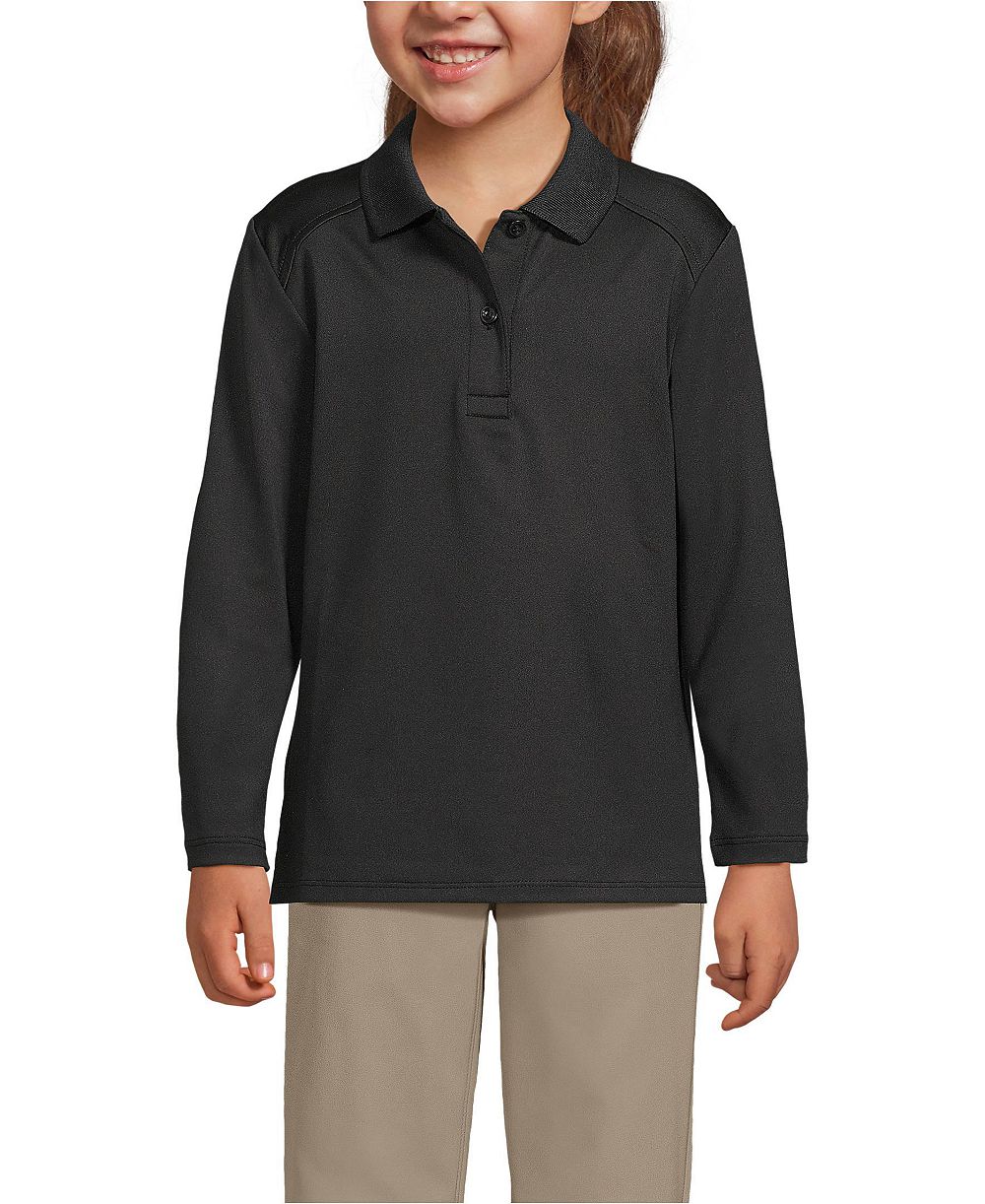 Поло Lands' End Girls Long Sleeve Rapid Dry