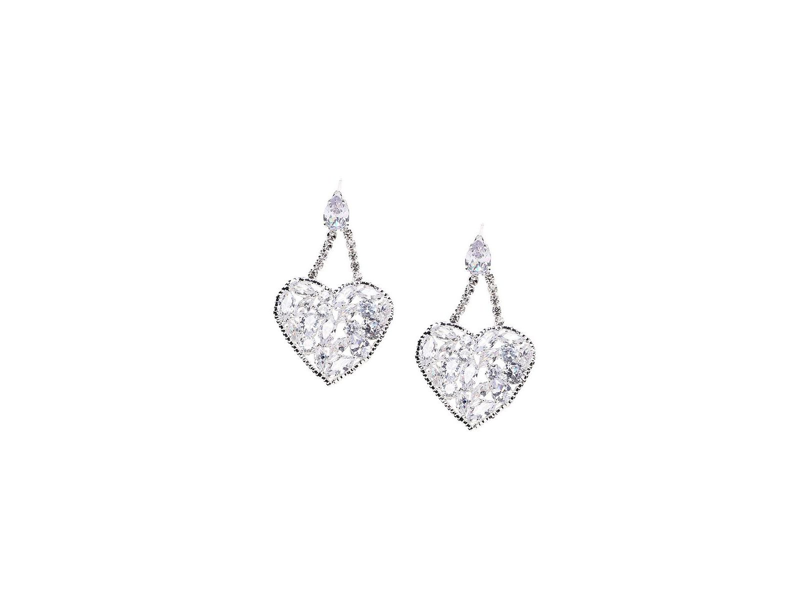 Серьги SOHI Women's Heart Drop