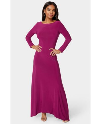 Bebe Women's Jersey Cowl Back Maxi Dress
