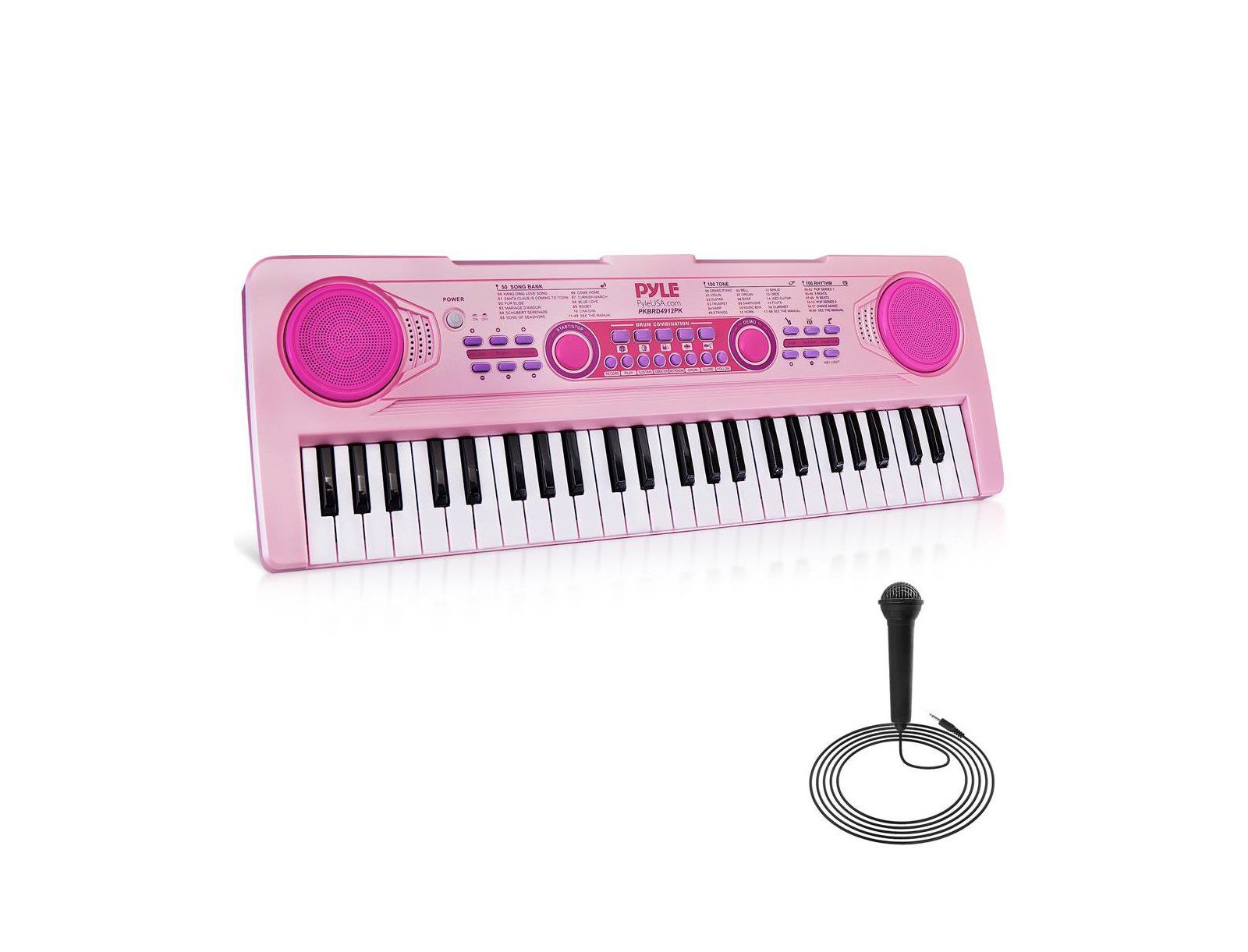 Pyle Light-Up Karaoke 49-Key Piano Keyboard