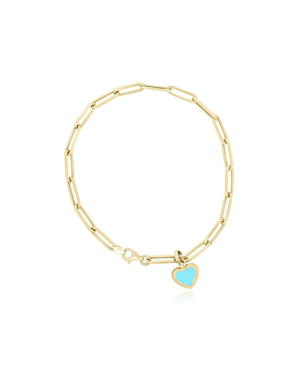 The Lovery Heart Paperclip Bracelet
