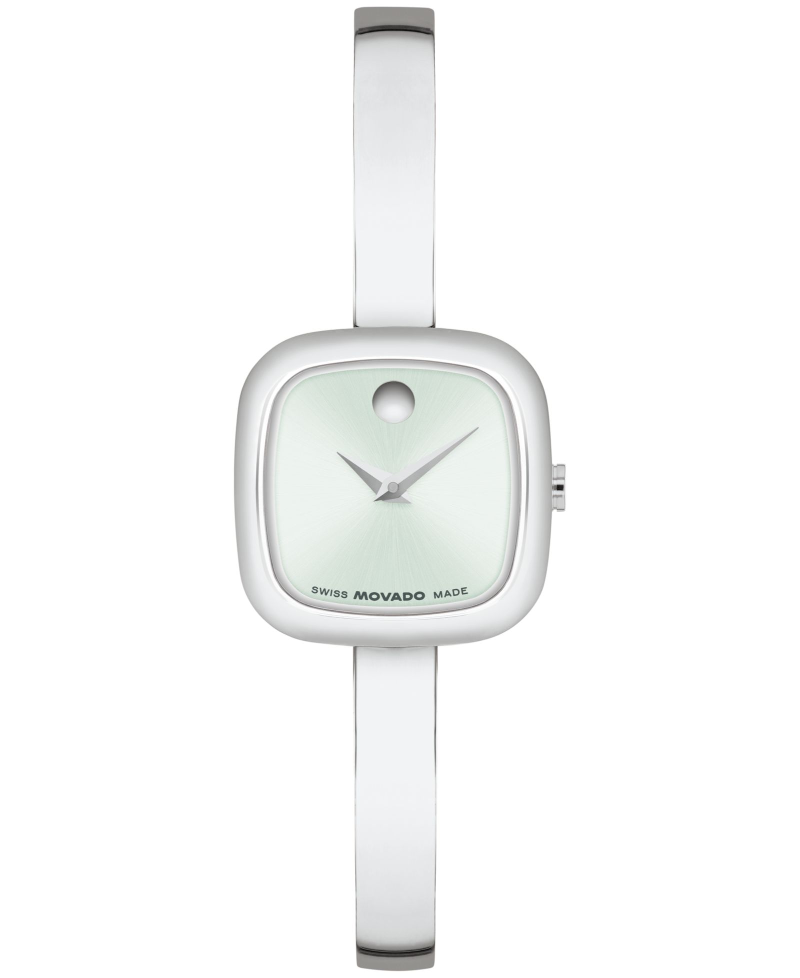Женские наручные часы Movado Museum Cushion Swiss Quartz Stainless Steel, 21.50mm