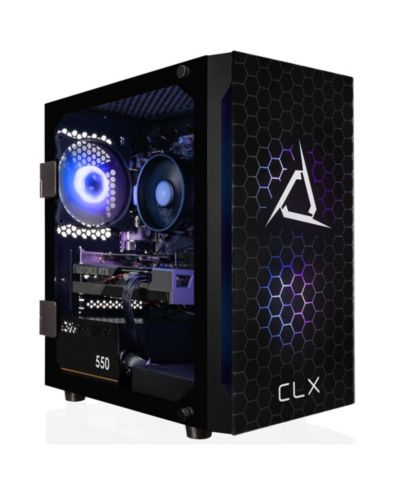 Игровой компьютер CLX SET - AMD Ryzen 5 8400F 4.2GHz 6-Core Processor, 32GB DDR5 Memory, GeForce RTX 5060 Ti 8GB GDDR7 Graphics, 2TB SSD, WiFi, Windows 11 Home 64-bit