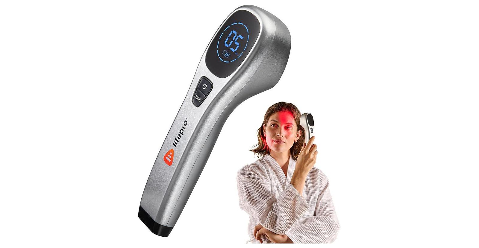 Lifepro Infrared & Red Light Therapy Device – Portable Relief for Joint, Muscle & Body Pain – 3 Wavelengths for Inflammation – Compact Design for Face & Full Body Use
