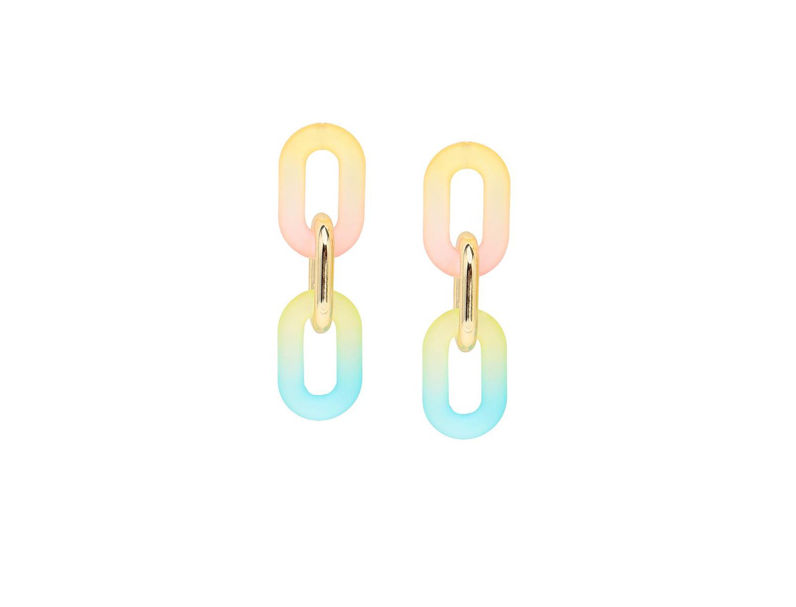 Женские серьги SOHI Ombre Chainlink Drop Earrings