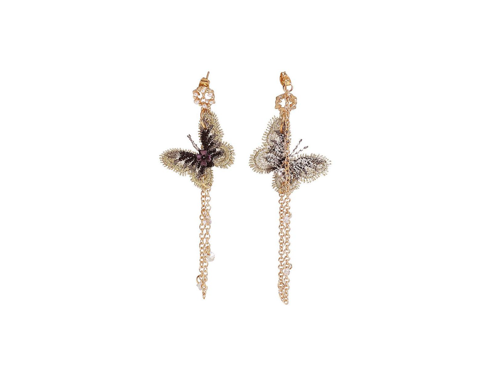 SOHI Женские серьги-подвески Embellished Butterfly