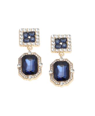 Женские серьги SOHI Blue Crystal Drop