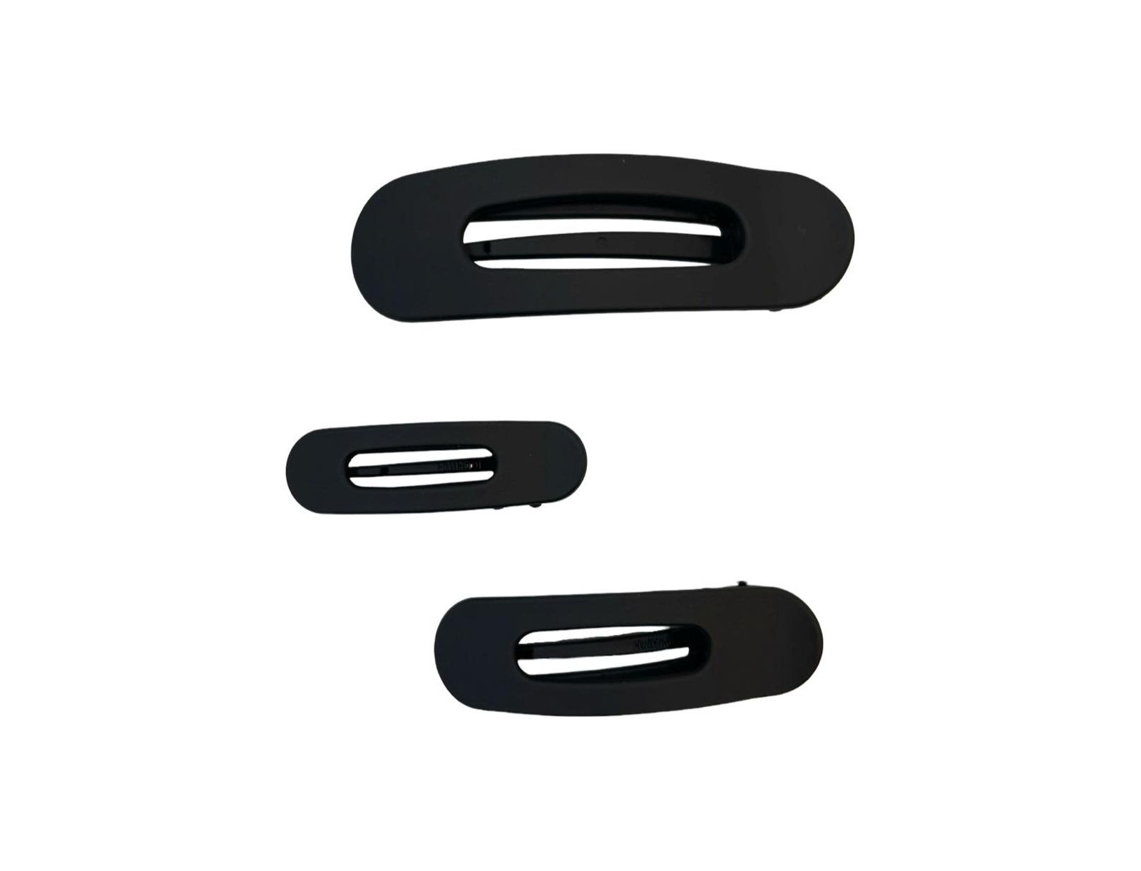 Mixed Size Flat Lay Clip Set - Black