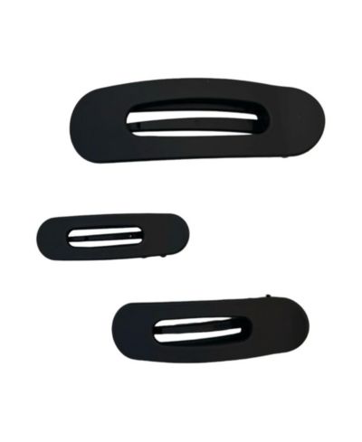 Mixed Size Flat Lay Clip Set - Black