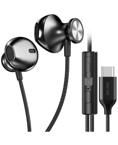 Delton 15EC Wired USB Type-C Noise-Canceling Microphone Earbuds