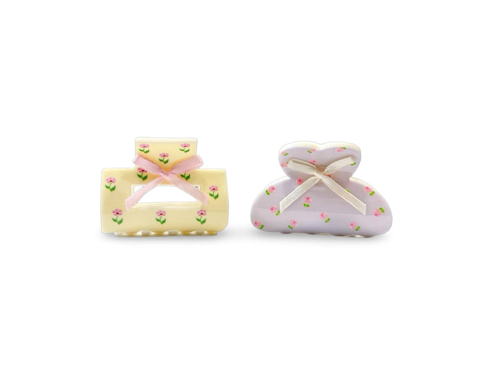 Medium Claw Clip Set - Bows + Flowers