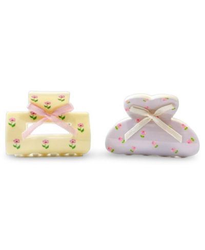 Medium Claw Clip Set - Bows + Flowers