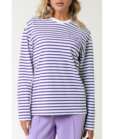 Футболка Colourful Rebel Logo Wave Stripe Longsleeve