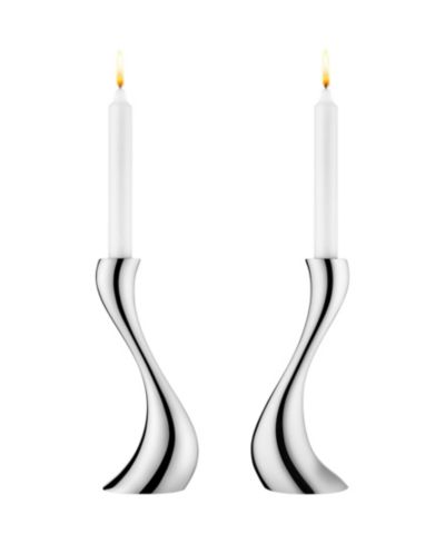 Подсвечник Georg Jensen Cobra Candlestick Medium, 2 предмета