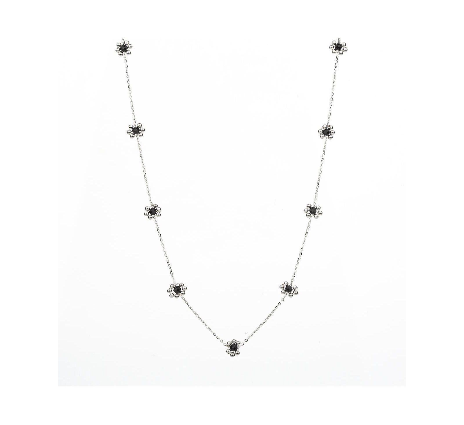 Bearfruit Jewelry Ожерелье Sterling Dari Onyx Flower