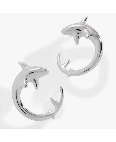 Серьги-кольцо Shark Front to Back Hoop