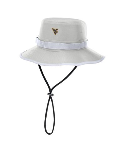 Мужская панама Nike West Virginia Mountaineers 2025 Sideline Apex Boonie Bucket Hat, серая