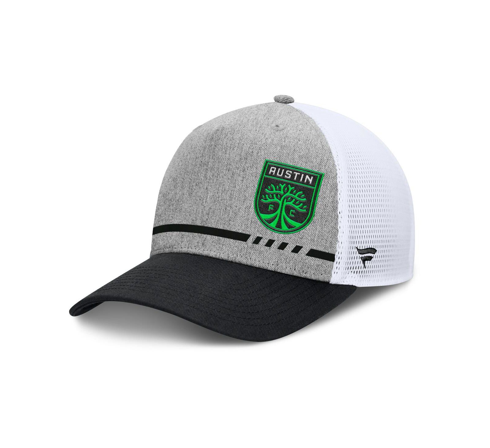 Мужская кепка Fanatics Austin FC Low Block Trucker Heather Gray