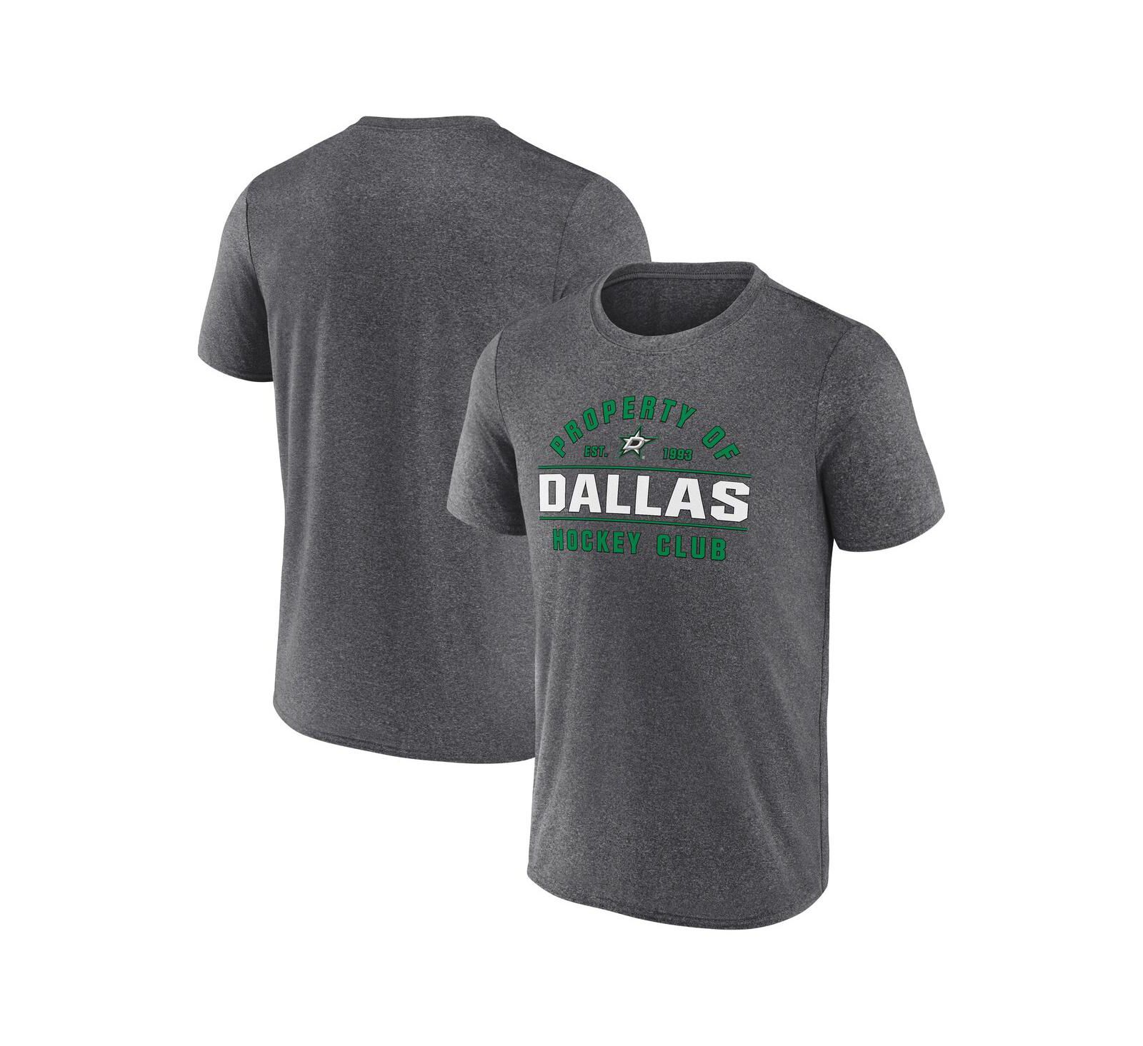 Fanatics Мужская футболка Dallas Stars Heather Charcoal