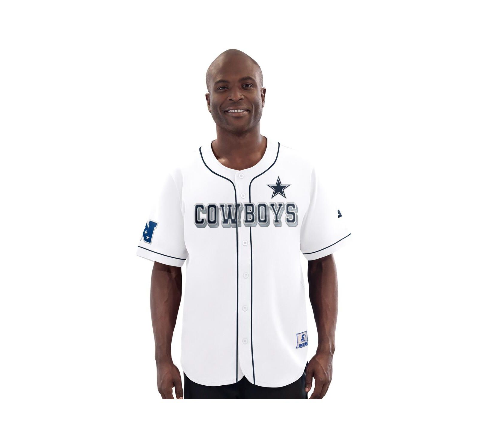 Мужская бейсбольная джерси G-III Sports by Carl Banks Dallas Cowboys Relay, белая