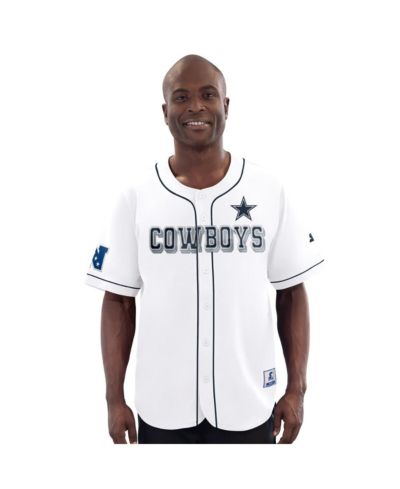 Мужская бейсбольная джерси G-III Sports by Carl Banks Dallas Cowboys Relay, белая