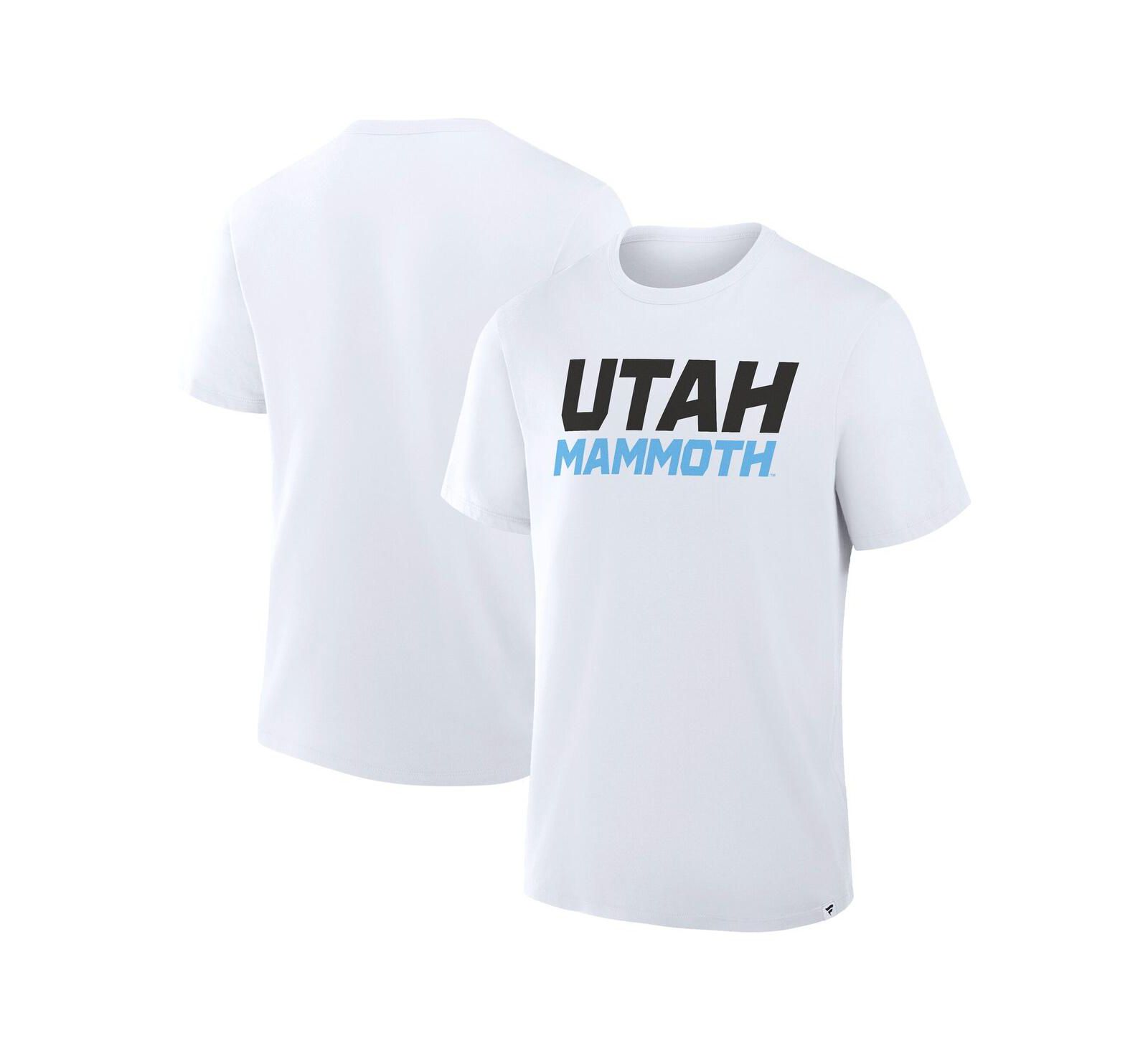 Fanatics Men's White Utah Mammoth Wordmark Legacy T-Shirt