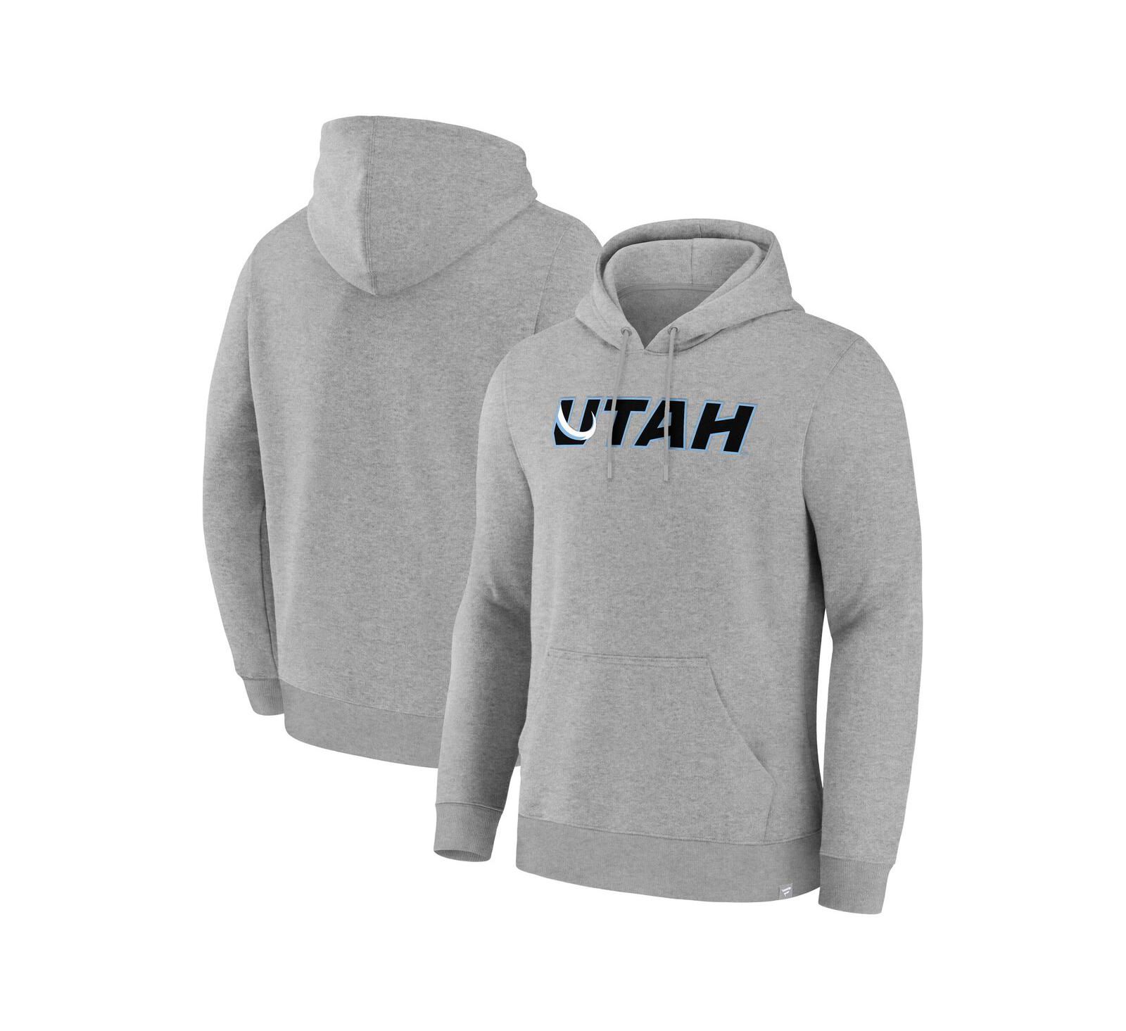 Fanatics Мужской Heather Gray Utah Mammoth Combo Legacy Fleece Pullover Hoodie худи