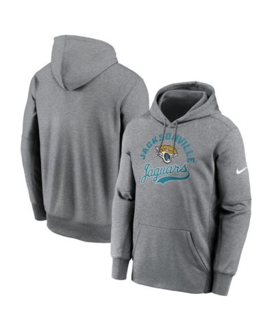 Nike Men's Heather Gray Jacksonville Jaguars Performance Fleece Pullover Hoodie
