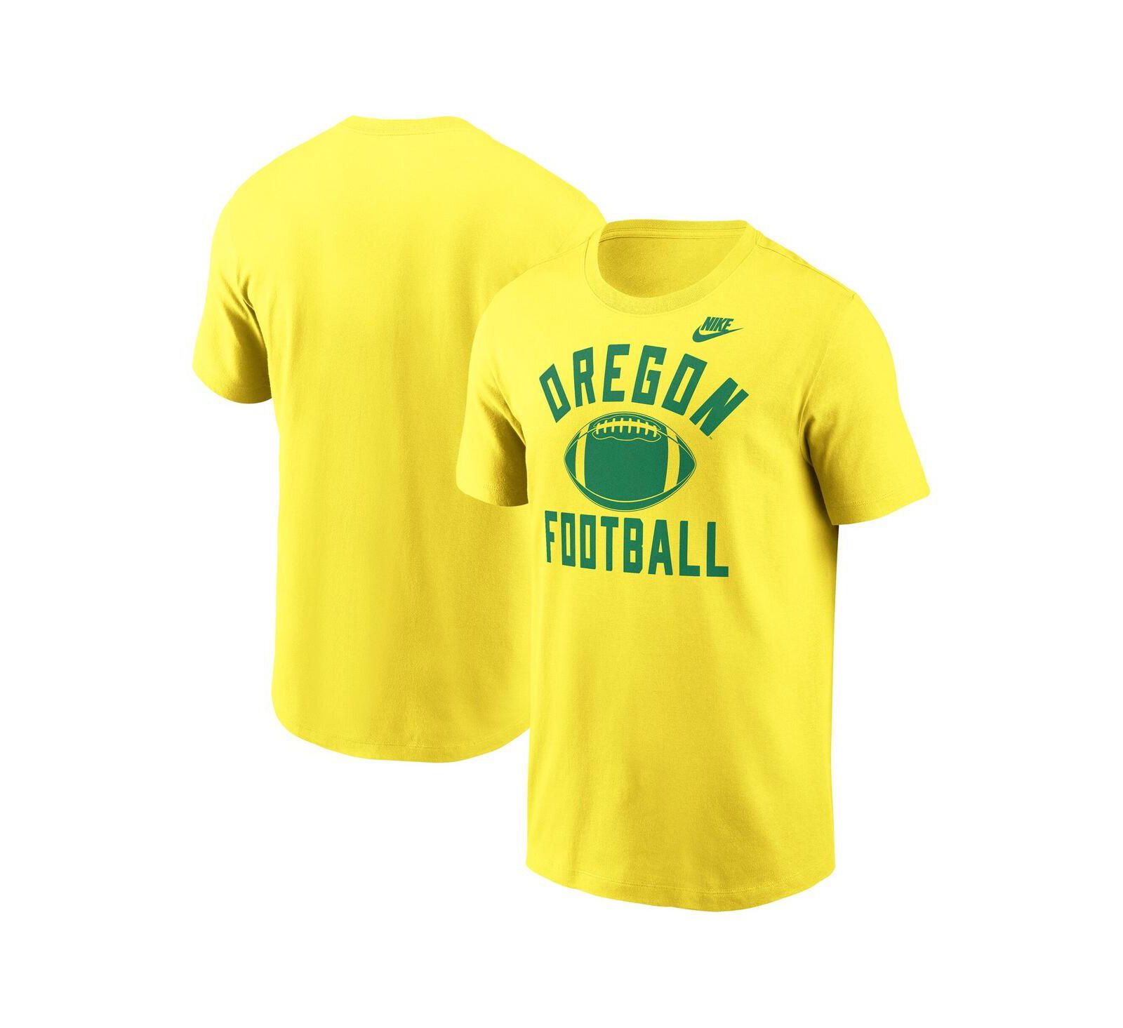 Nike Men's Yellow Oregon Ducks Legacy Football Icon T-Shirt