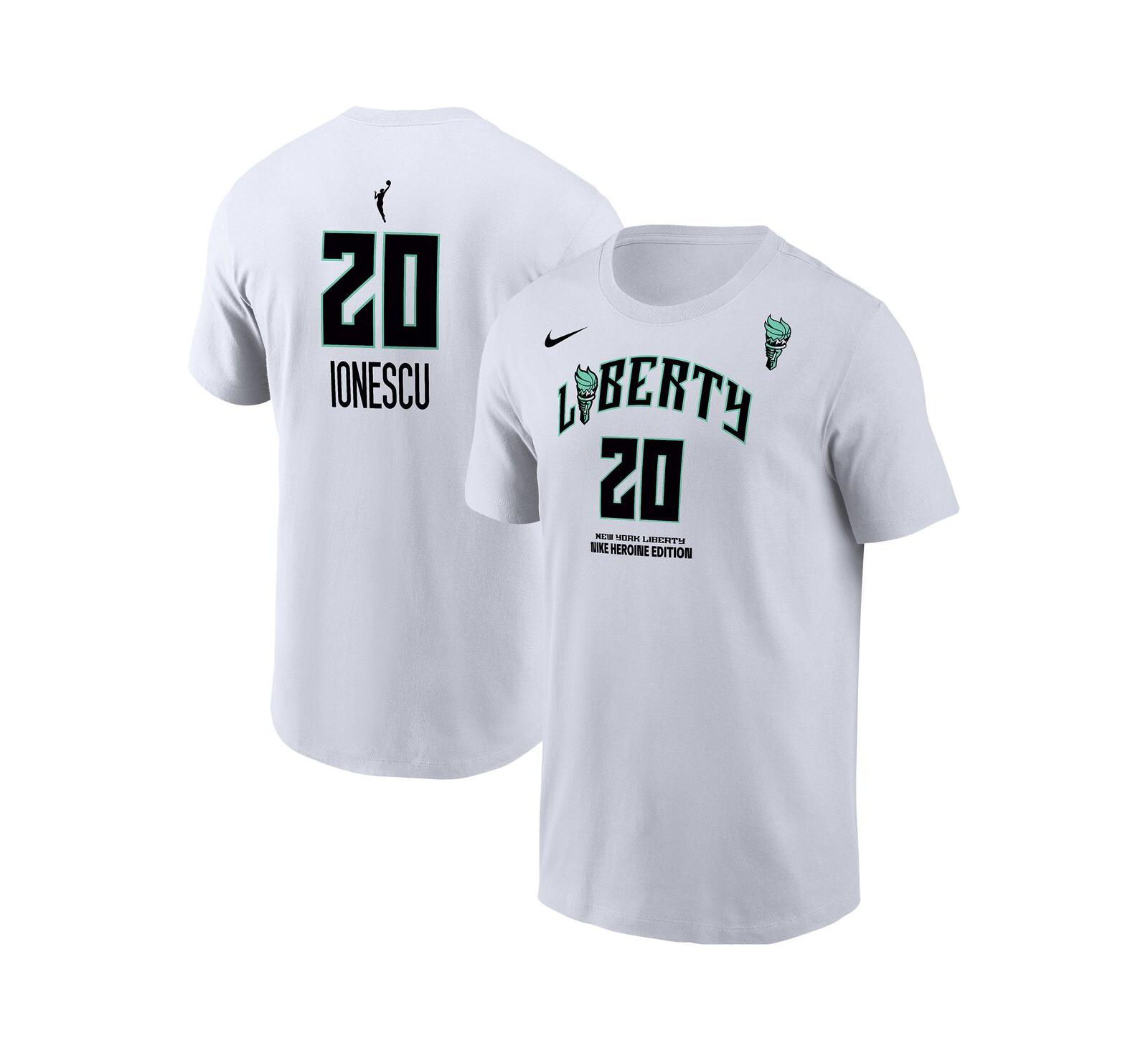 Nike Мужская футболка Sabrina Ionescu White New York Liberty Heroine Edition