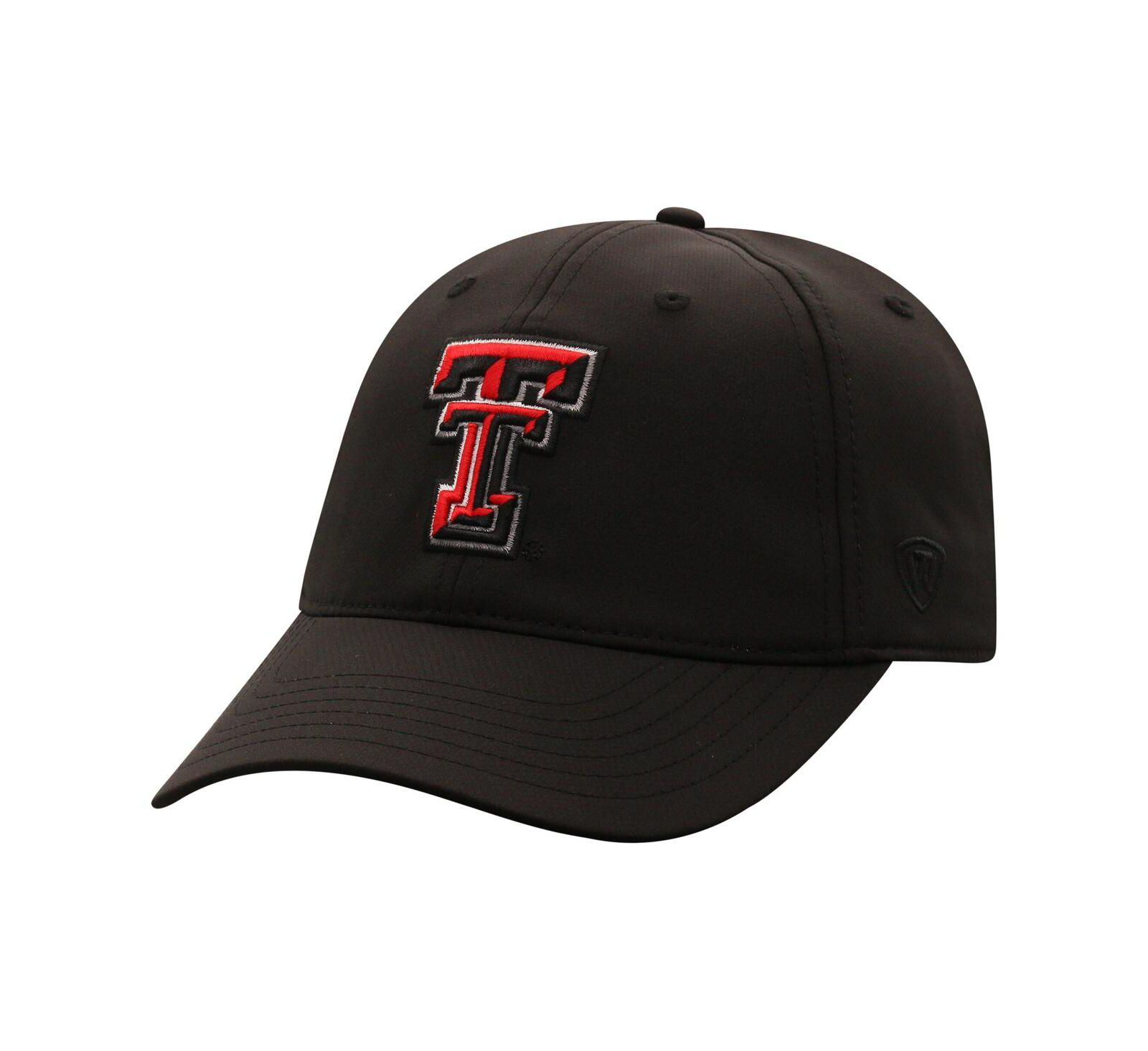 Мужская бейсболка Top of the World Black Texas Tech Red Raiders Victory Trainer Adjustable