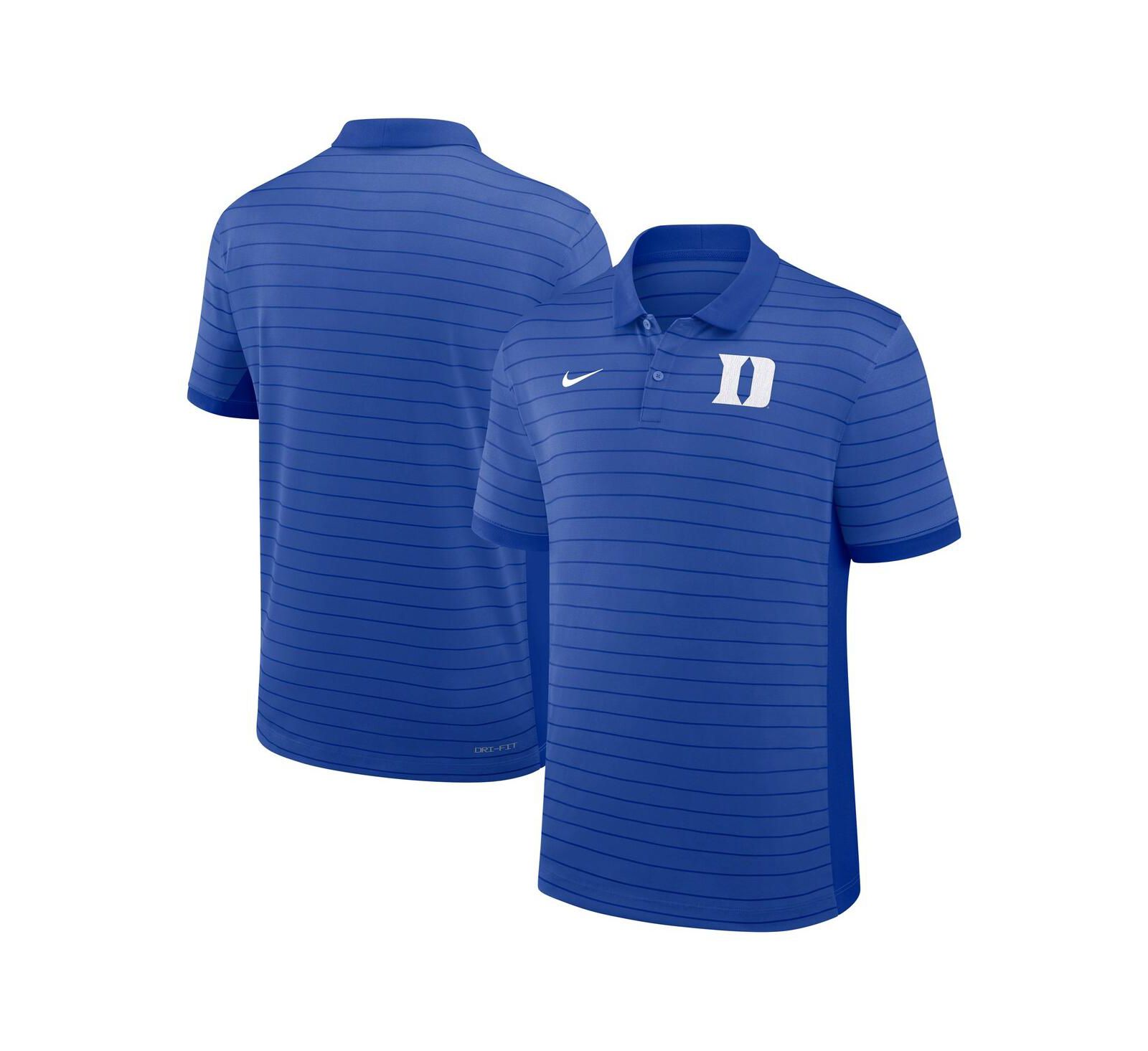 Nike Men's Royal Duke Blue Devils 2025 Early Season Coaches Sideline Victory Stripe Performance Polo Shirt