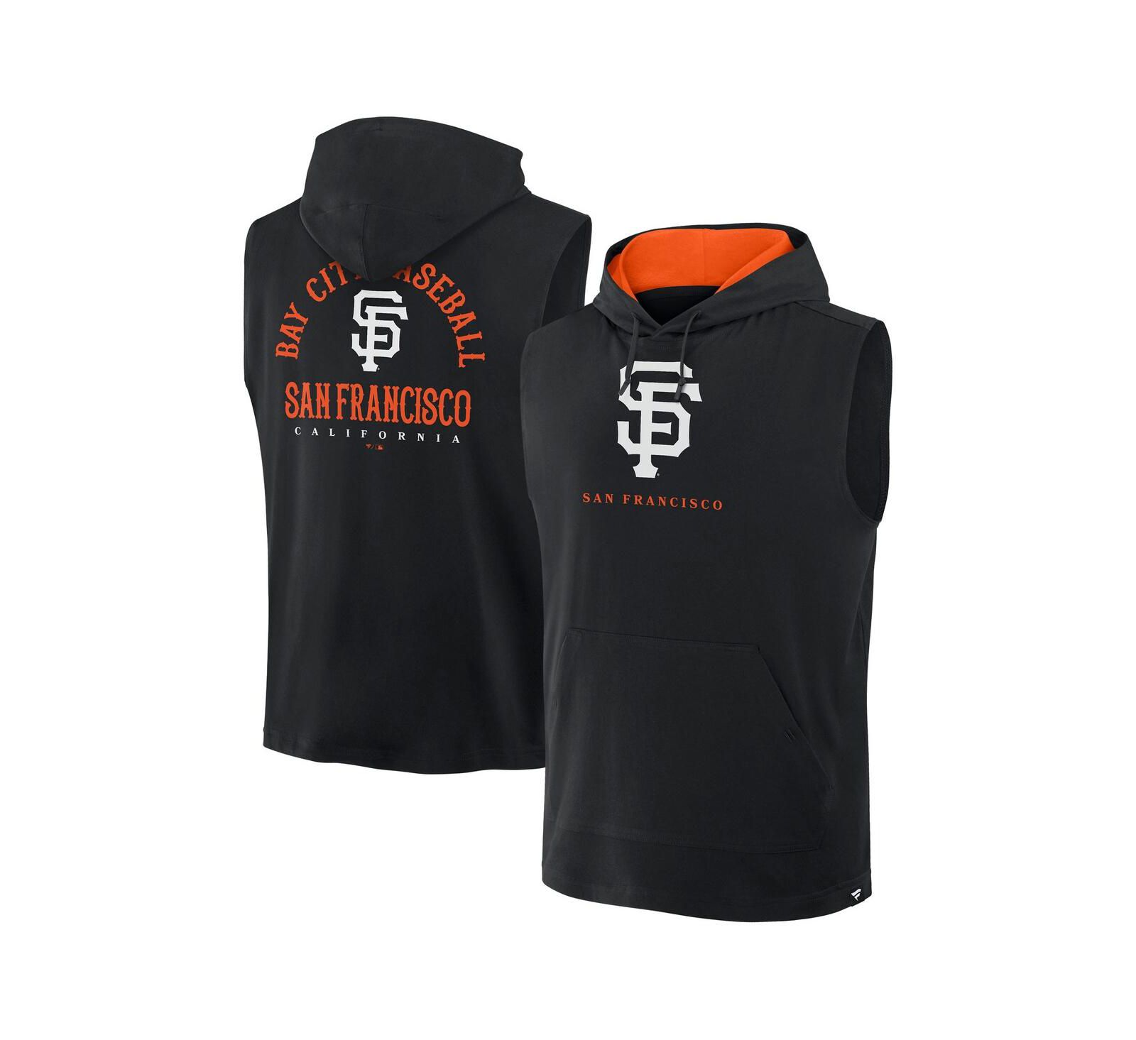 Fanatics Мужская черная толстовка без рукавов San Francisco Giants Fire Speed