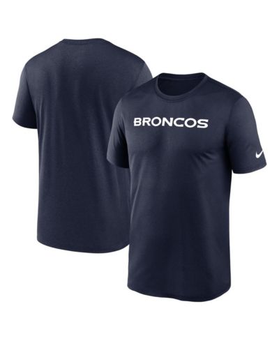 Nike Men's Navy Denver Broncos Primetime Legend Wordmark Performance T-Shirt