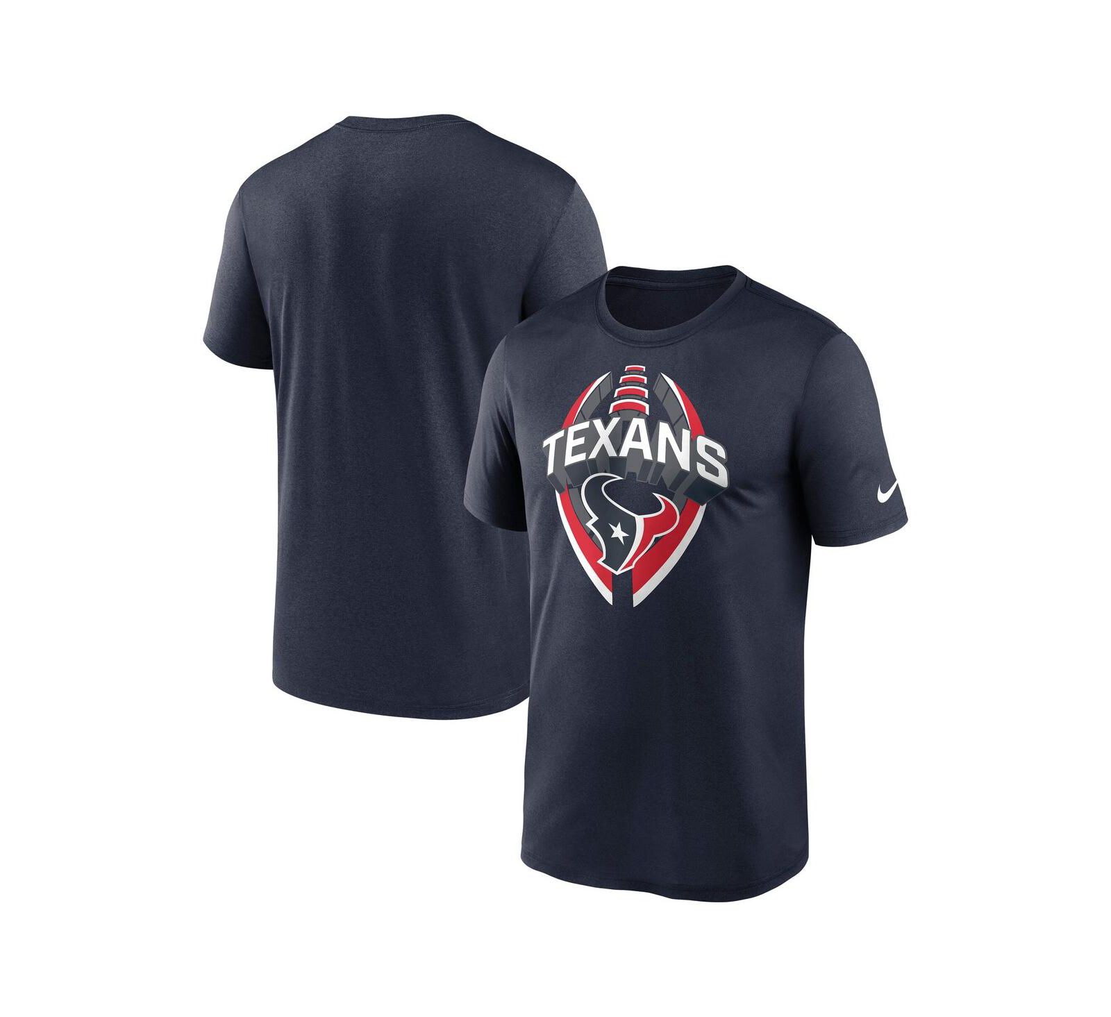 Nike Men's Navy Houston Texans Big & Tall Primetime Legend Icon Performance T-Shirt