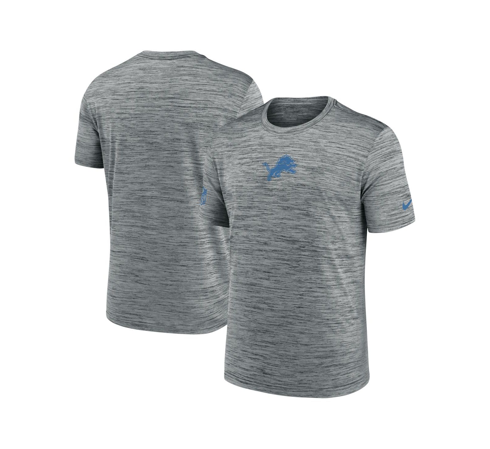 Nike Мужская футболка Detroit Lions Big & Tall Sideline Velocity Performance серая