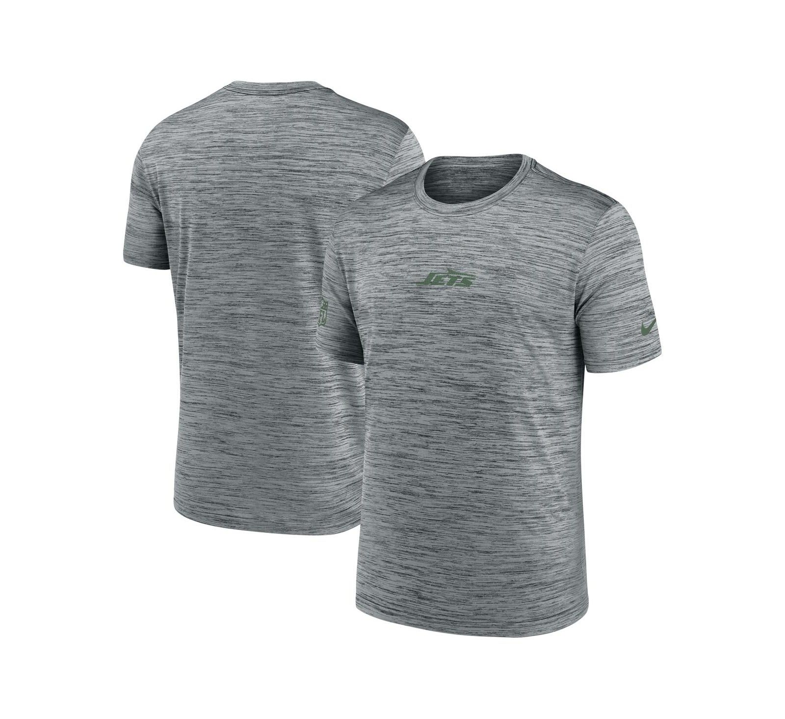 Мужская футболка Nike New York Jets Sideline Velocity Performance, серая