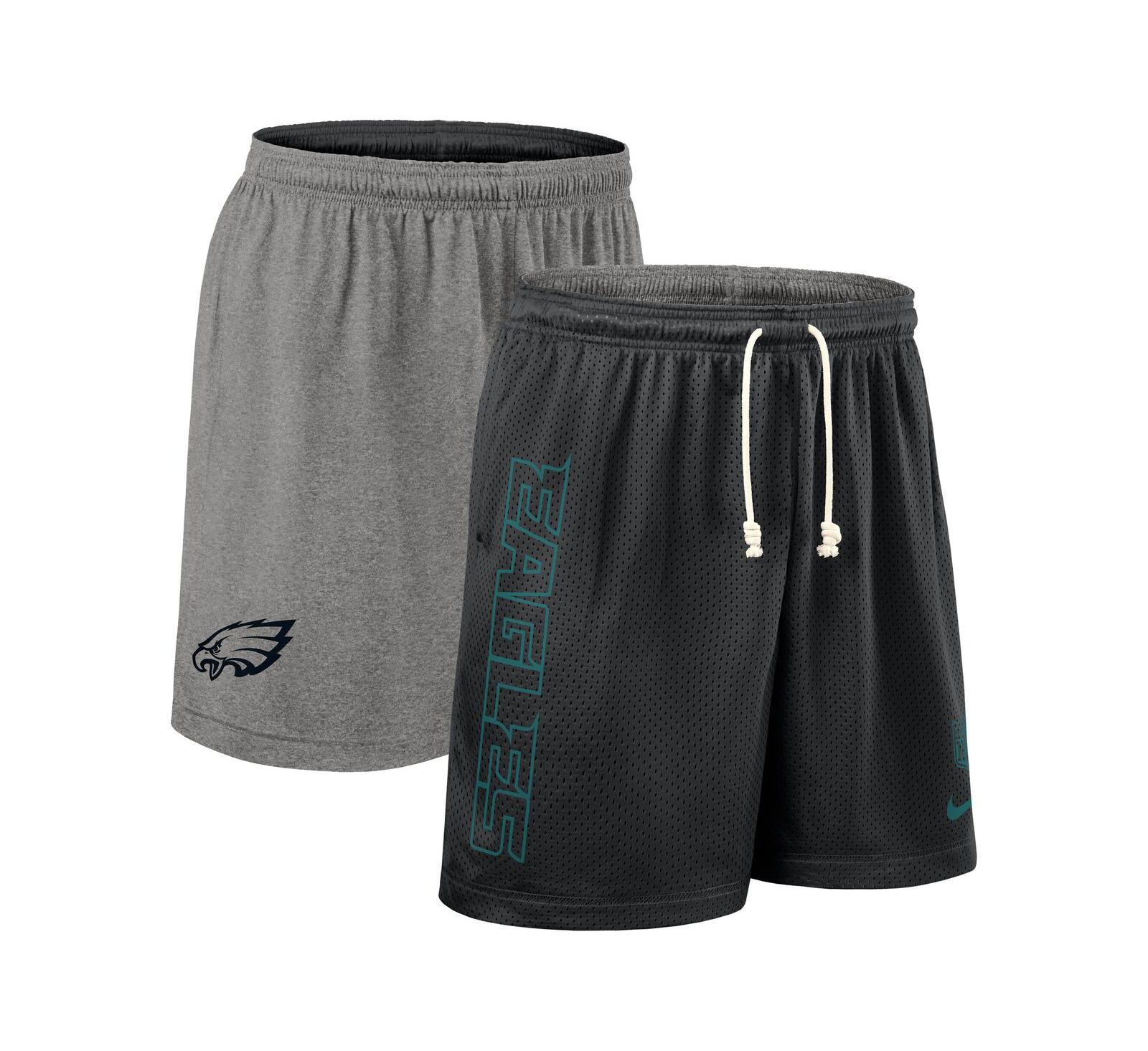 Nike Men's Black Philadelphia Eagles Sideline Reversible Performance Shorts