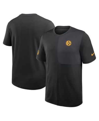 Мужская футболка Nike Black Pittsburgh Steelers Sideline UV Performance Coach