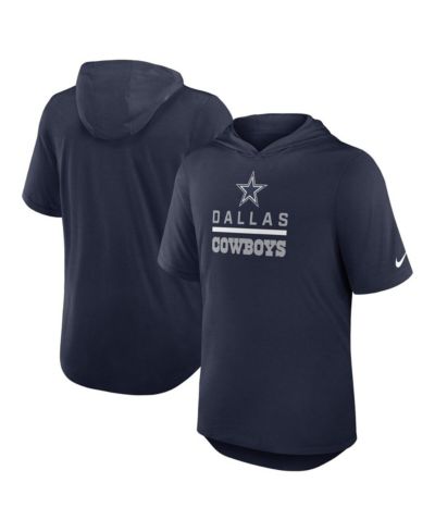 Nike Men's Navy Dallas Cowboys Lockup Tri-Blend Hoodie T-Shirt